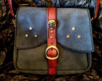 Leather shoulder bag "The Witcher" - handmade