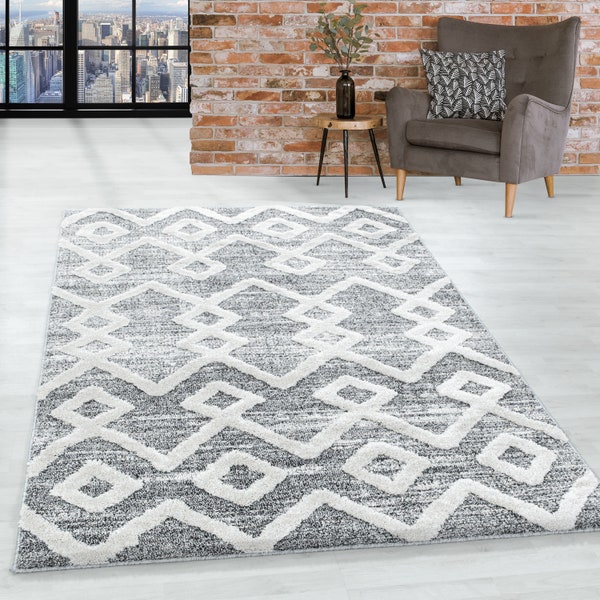 Short Pile Design Carpet Looped Inca Diamond Look