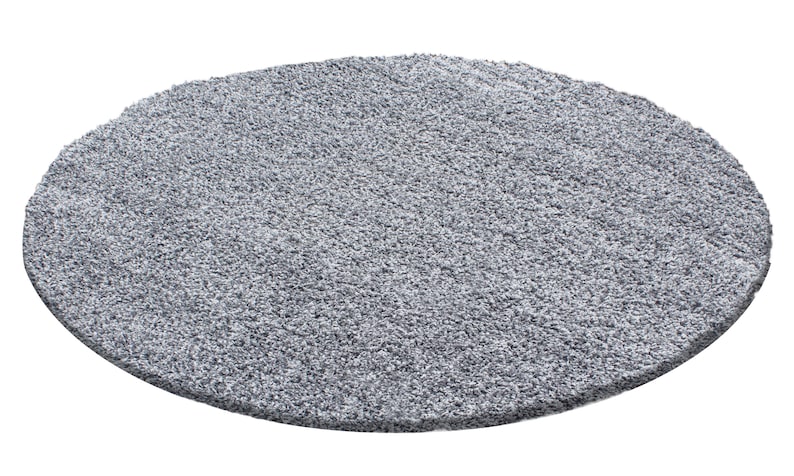 Tapis shaggy à long poils doux et confortable pour salon couleur gris-clair image 5