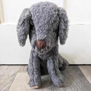 vintage grey dog