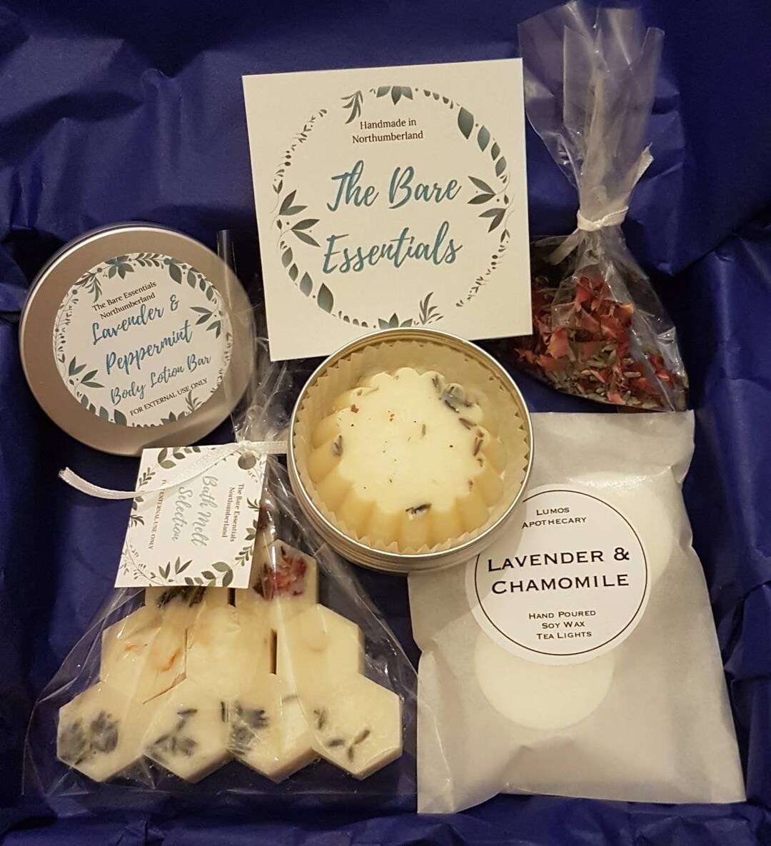 Relaxing Bath Gift Pack, Thinking of You Present, Luxury Bath Melt Gift