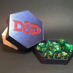 Call of Cthulhu , Dungeons and Dragons, Warhammer, Frostgrave Round dice box