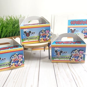 Mickey Mouse Party, Mickey Mouse Favors, Mickey Birthday, Mickey Party, Mickey Favor boxes, Mickey Mouse Party Decoration, Mickey clubhouse