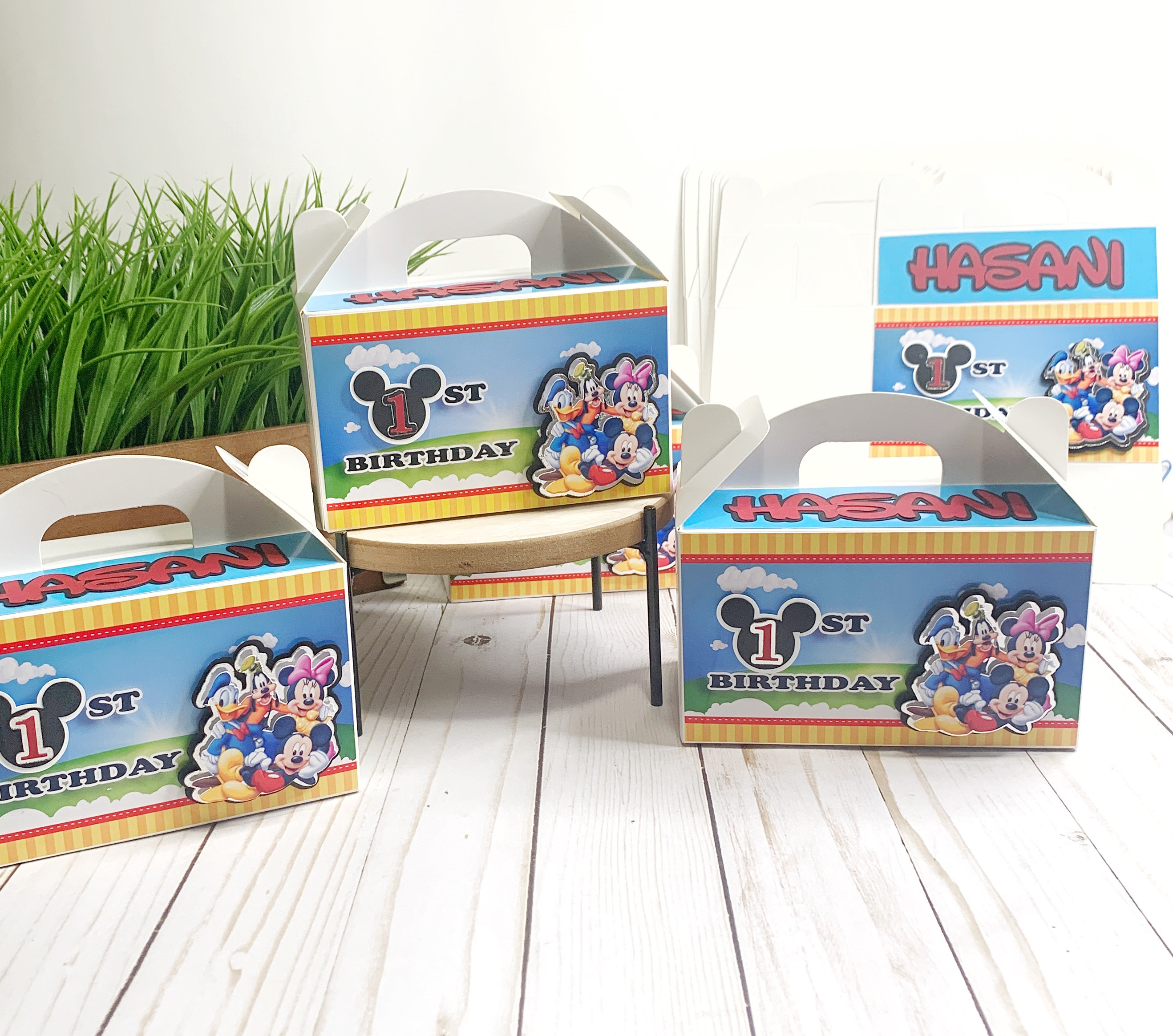 Mickey Mouse Party Mickey Mouse Favors Mickey Birthday Mickey Party Mickey Favor boxes Mickey Mouse Party Decoration Mickey