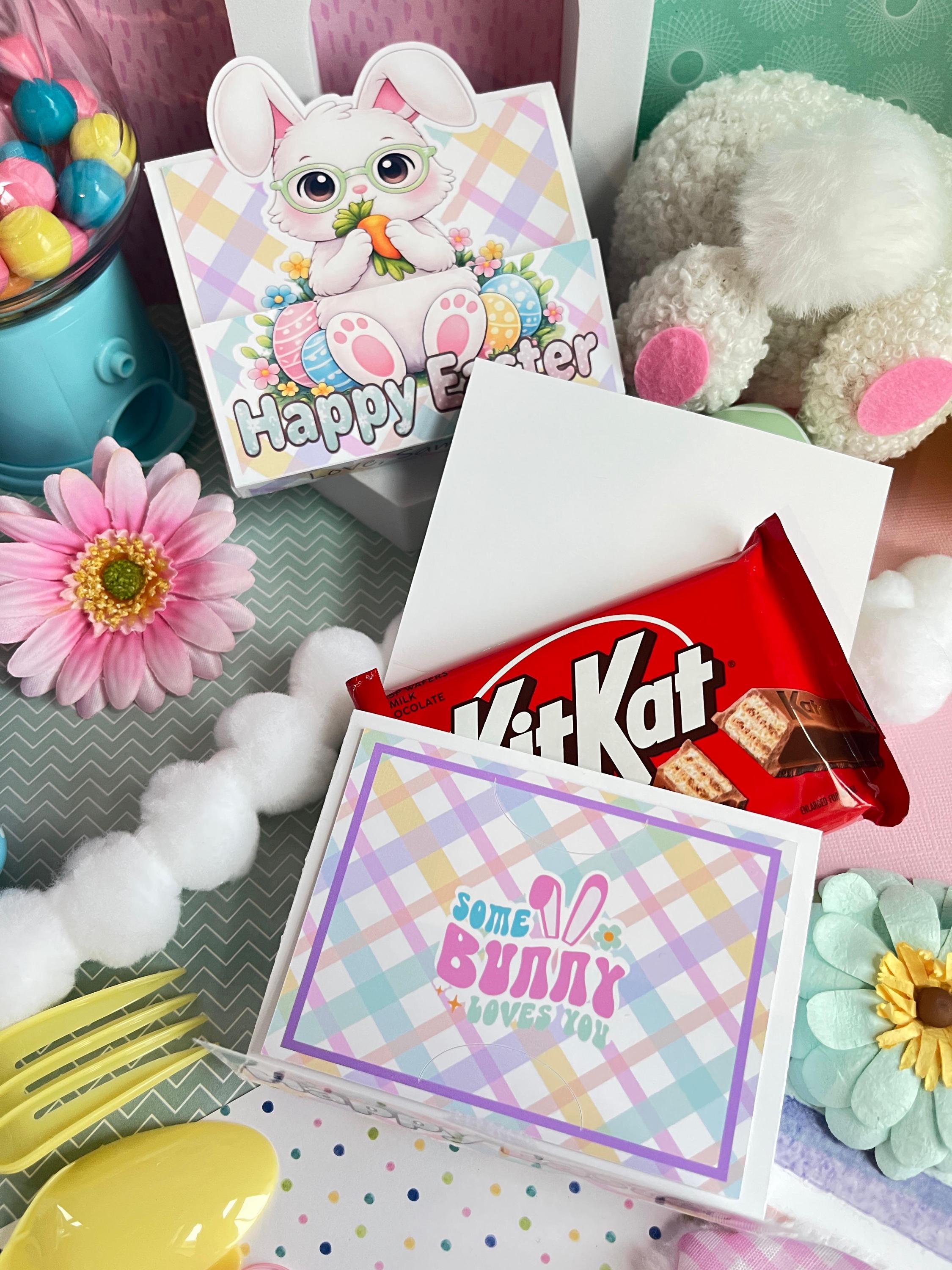 Easter Gift Card Holder With Chocolate Easter Bunny Treat Box Teacher ...