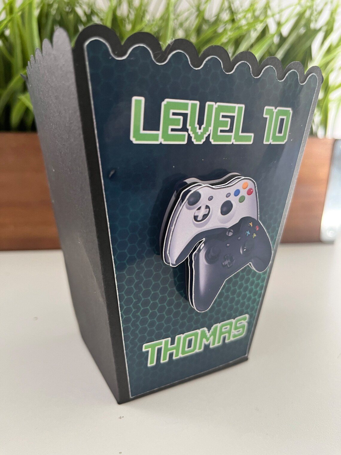 Popcorn Box Gamer Party Gamer Party Favos Video Games Party Etsy