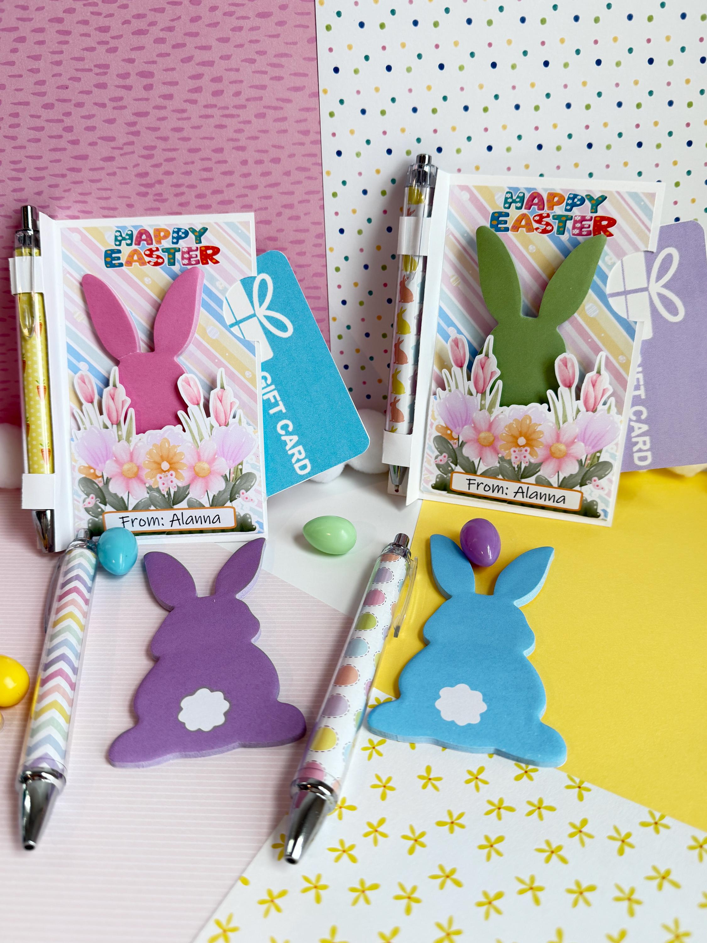 Easter Sticky Easter Teacher Gift, Easter Sticky Note Favors, Easter Gift Card Holder ...