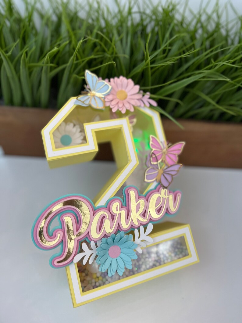 Butterfly 3D Letters Butterfly Theme Butterfly Decoration Etsy