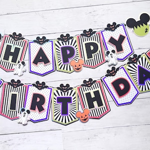 Halloween Mickey Banner, Mickey Birthday Banner, Halloween Banner, Halloween Decorations, Mickey Halloween, Halloween 1st Birthday 0020