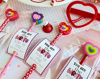 Valentine Pencil Holder, Valentine Favors, Valentine Class Gift, Valentine Treats, Classroom Valentines, Valentine For Class, Valentine gift