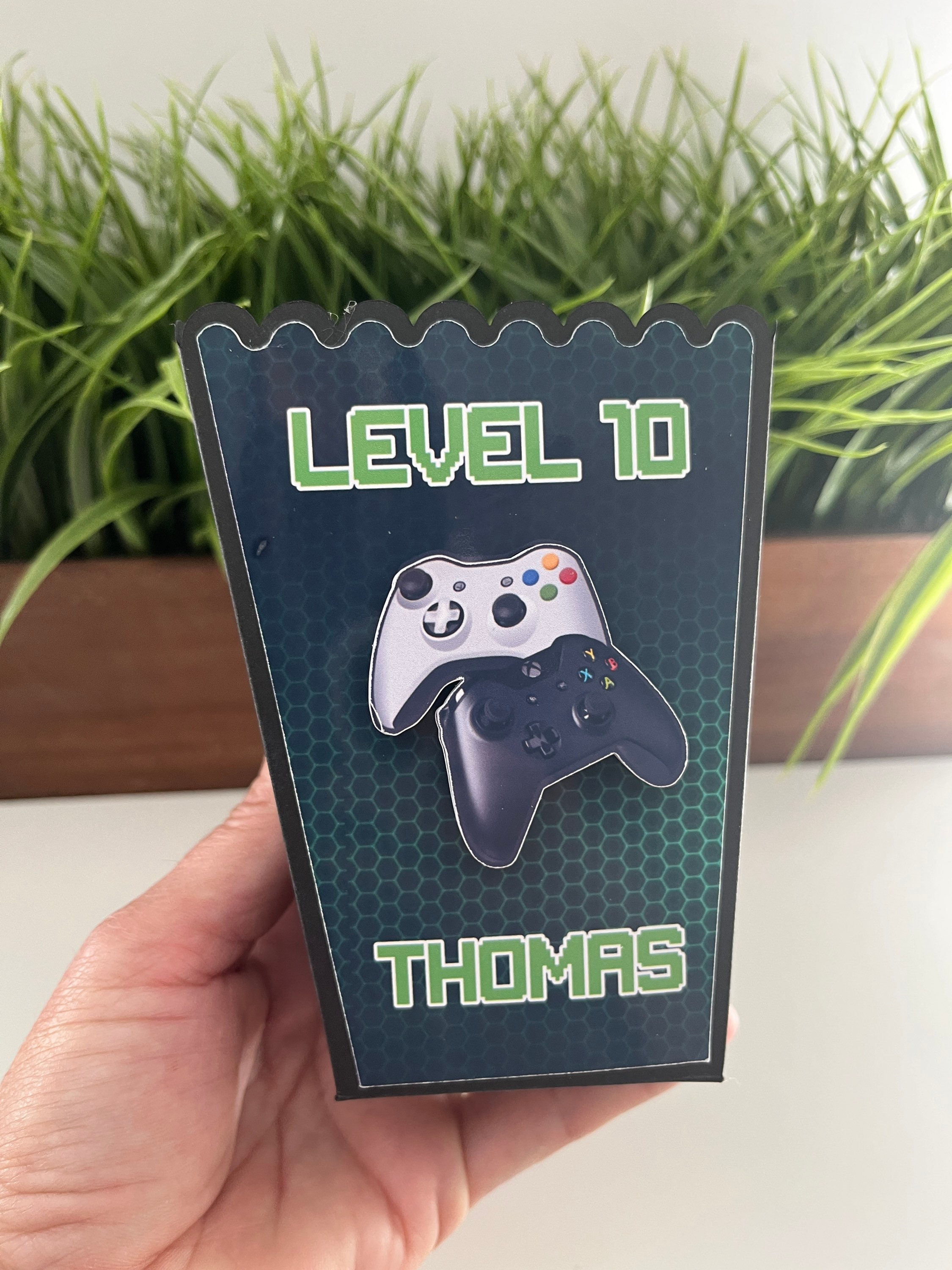 Popcorn Box Gamer Party Gamer Party Favos Video Games Party Etsy