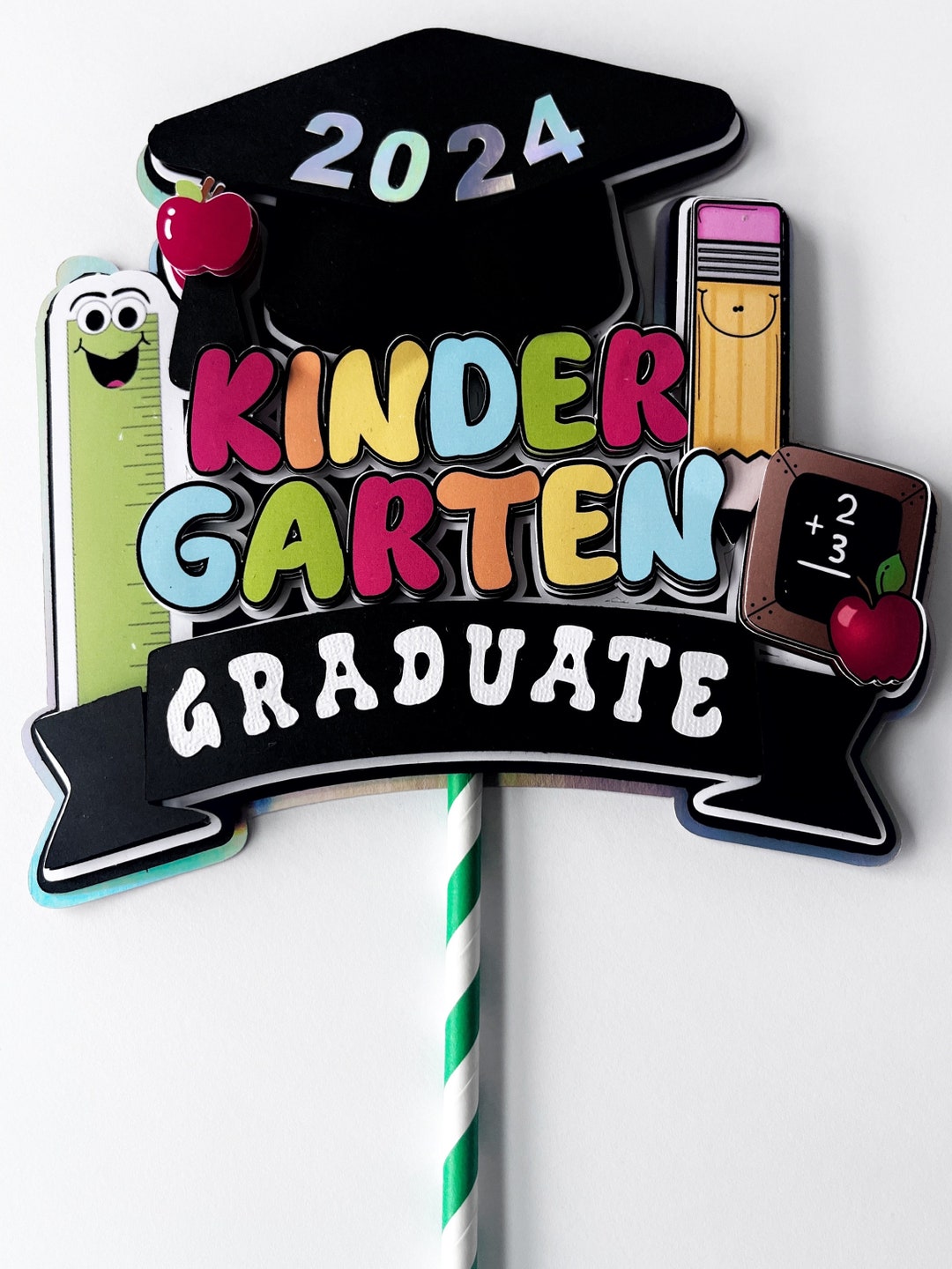 Kindergarten Graduation Cake Topper, Kindergarten Graduation Party