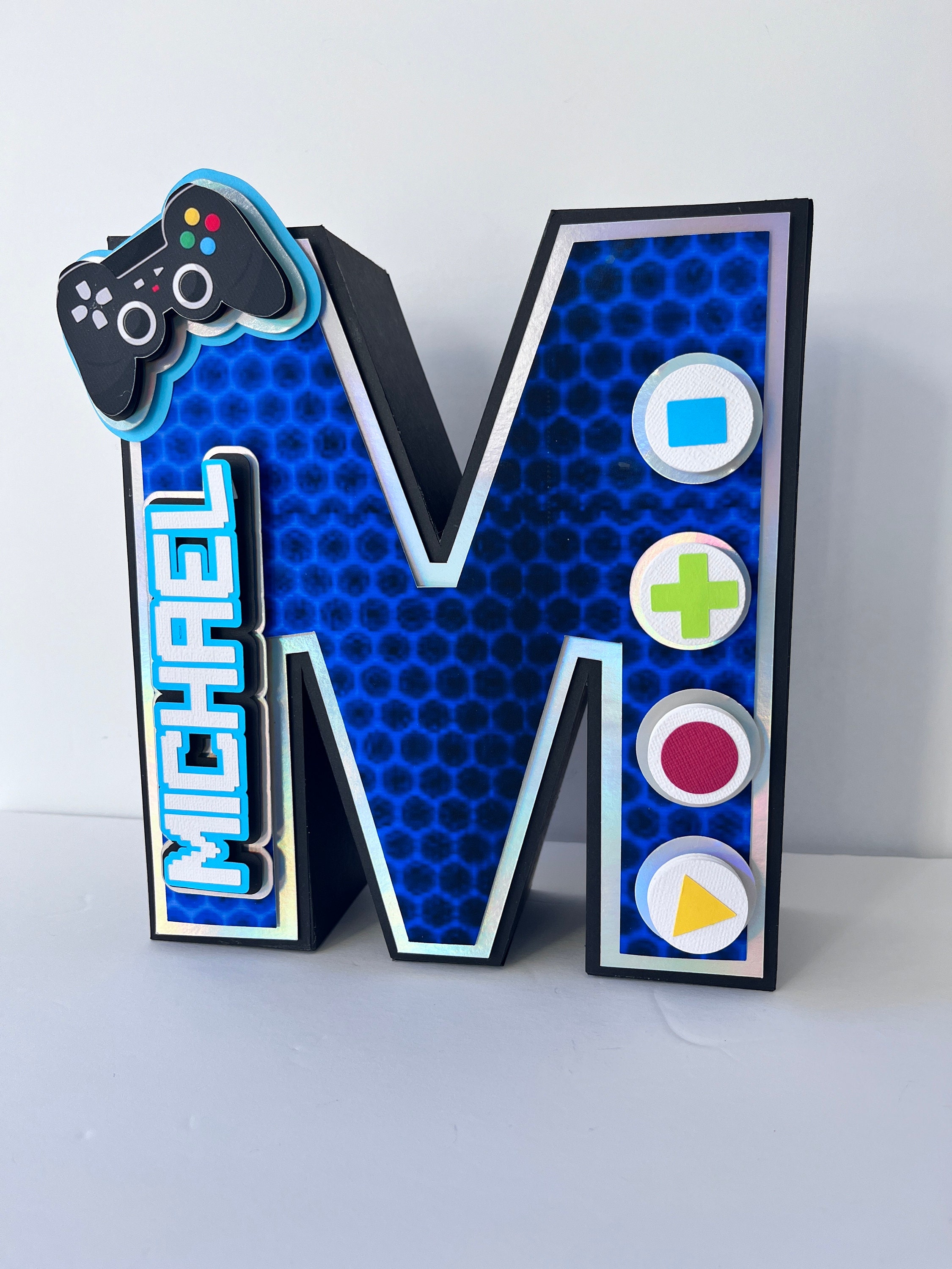 Gamer 3D Letters, Gamer Party Decorations, Gamer Birthday Party, Gamer ...