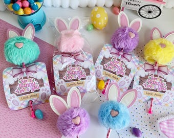 Easter Classroom Favors Bunny Pens, Kids Easter Party Favors, Student Gifts, Easter Basket Stuffers, Bunny Gift, Bunny Favor, School Favors