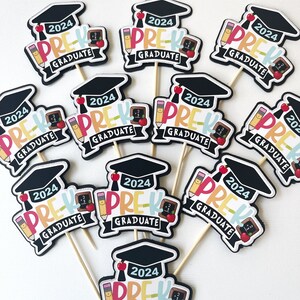 Pre K Graduation Cupcake Toppers, Pre Kindergarten Graduation Party