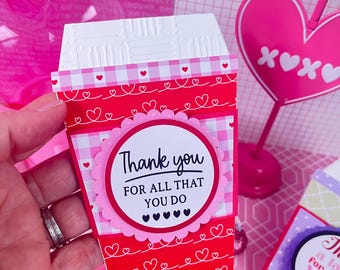 Valentine's Gift Card Holder, Personalized Appreciation gift, Thank You Gift Card Golder, Teacher Gift, Gift for Teacher, Class Valentine