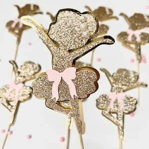 Ballerina Cupcakes Toppers, Ballerina Party decorations, Ballerina Birthday, Ballerina Party, Ballerina Theme, Ballet Birthday Party 0002