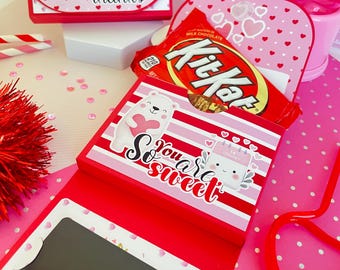 Teacher Valentine’s Day Chocolate Gift Box with Gift Card Holder, Perfect for Teachers, Friends, Staff, Classrooms