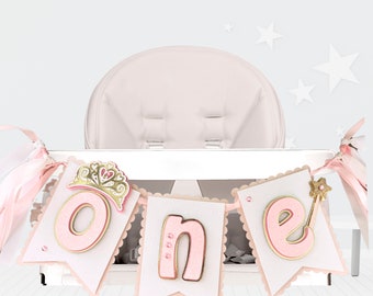 Princess Birthday, Crown Banner, Princess High Chair Banner, Princess Banner, Crown High Chair Banner, Princess Party Decorations