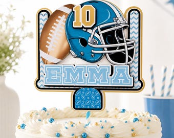 Football Cake Topper Girl Birthday Football Party Sports Cake Topper Kids Football Birthday Party Decor Touchdown Tailgate Party