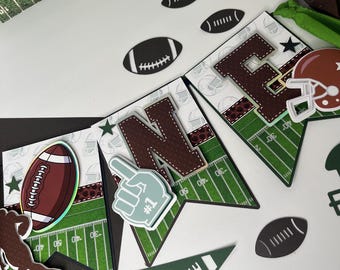 Football Party Decorations, American Football Birthday Banner, Football Highchair Banner, Sports Theme Decor, American Fotball  Decor0014