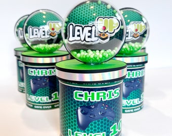 Gamer Chips Can, Gamer Party Favors, Video Games Birthday Party, Video Games Party Favors, Gamer Party Decoration, Gamer Theme 0001