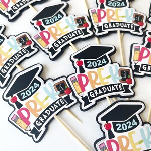 Pre K Graduation Cupcake Toppers, Pre Kindergarten Graduation Party