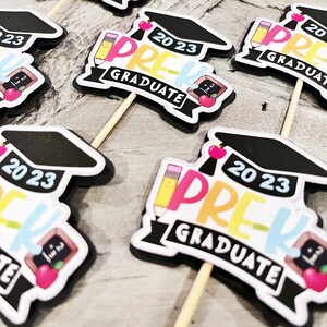Pre K Graduation Cupcake Toppers, Pre Kindergarten Graduation Party
