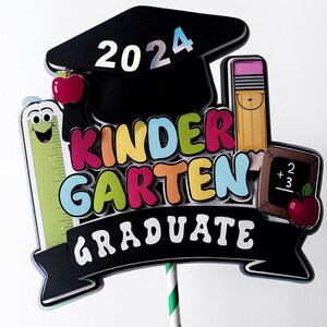 Kindergarten Graduation Cake Topper, Kindergarten Graduation Party