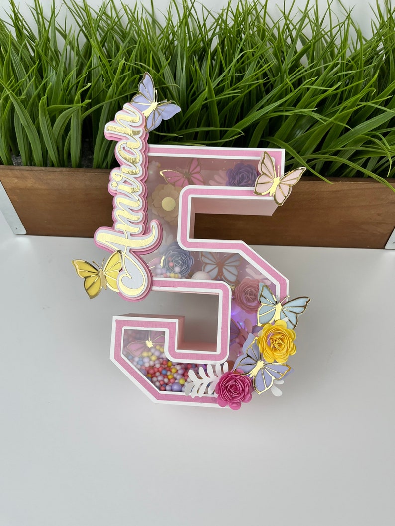 Butterfly 3D Letters Butterfly Theme Butterfly Decoration Etsy