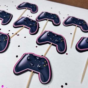 Gamer Cupcake Toppers, Girl Video Gamer, Girls Gaming Party,  Gamer Girl CupCake Toppers, Girl Video Gamer, Video Games Party, Gamer 0005