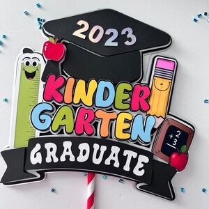 Kindergarten Graduation Cake Topper, Kindergarten Graduation Party