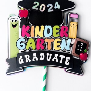 Kindergarten Graduation Cake Topper, Kindergarten Graduation Party