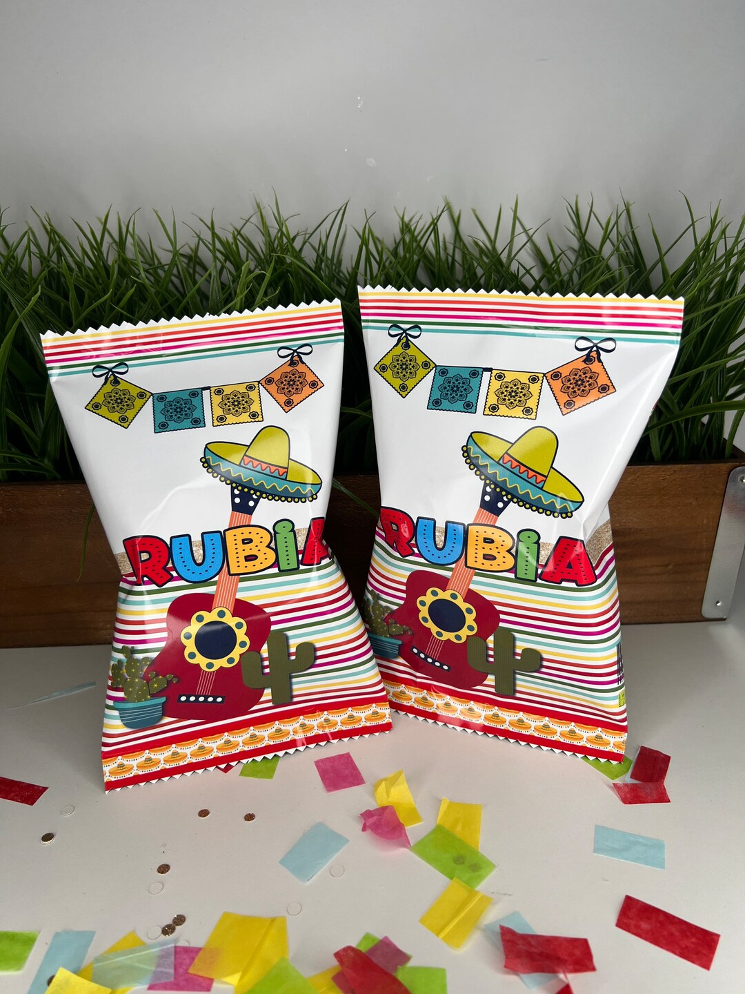 Fiesta Chip Bags, Fiesta Party Favors, Fiesta Birthday, Mexican Party