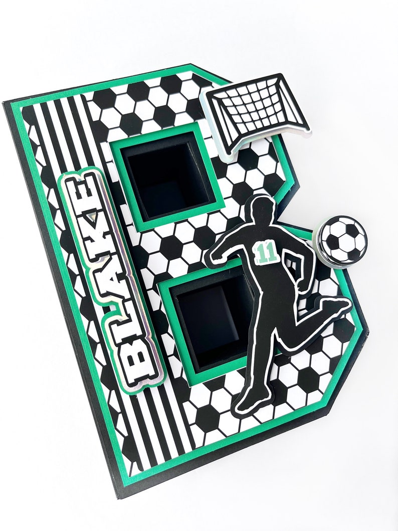 Soccer Box Letters 3D Letters Soccer Birthday, Football Birthday, Football Party, Soccer ...