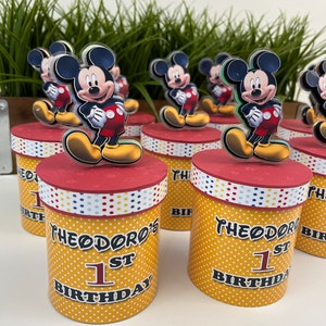 Mickey Mouse Chips Can, Mickey Birthday, Mickey Party Favors, Mickey Theme, Mickey Party Gifts, Mickey Mouse Theme, Mickey Party, Mickey