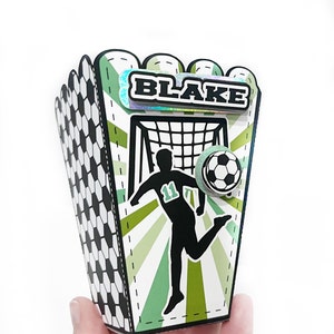 Soccer PopCorn Boxes, Soccer Party Favors, Soccer Themed, Football Party Favor, Football Themed, Soccer Birthday, Football Birthday 0004
