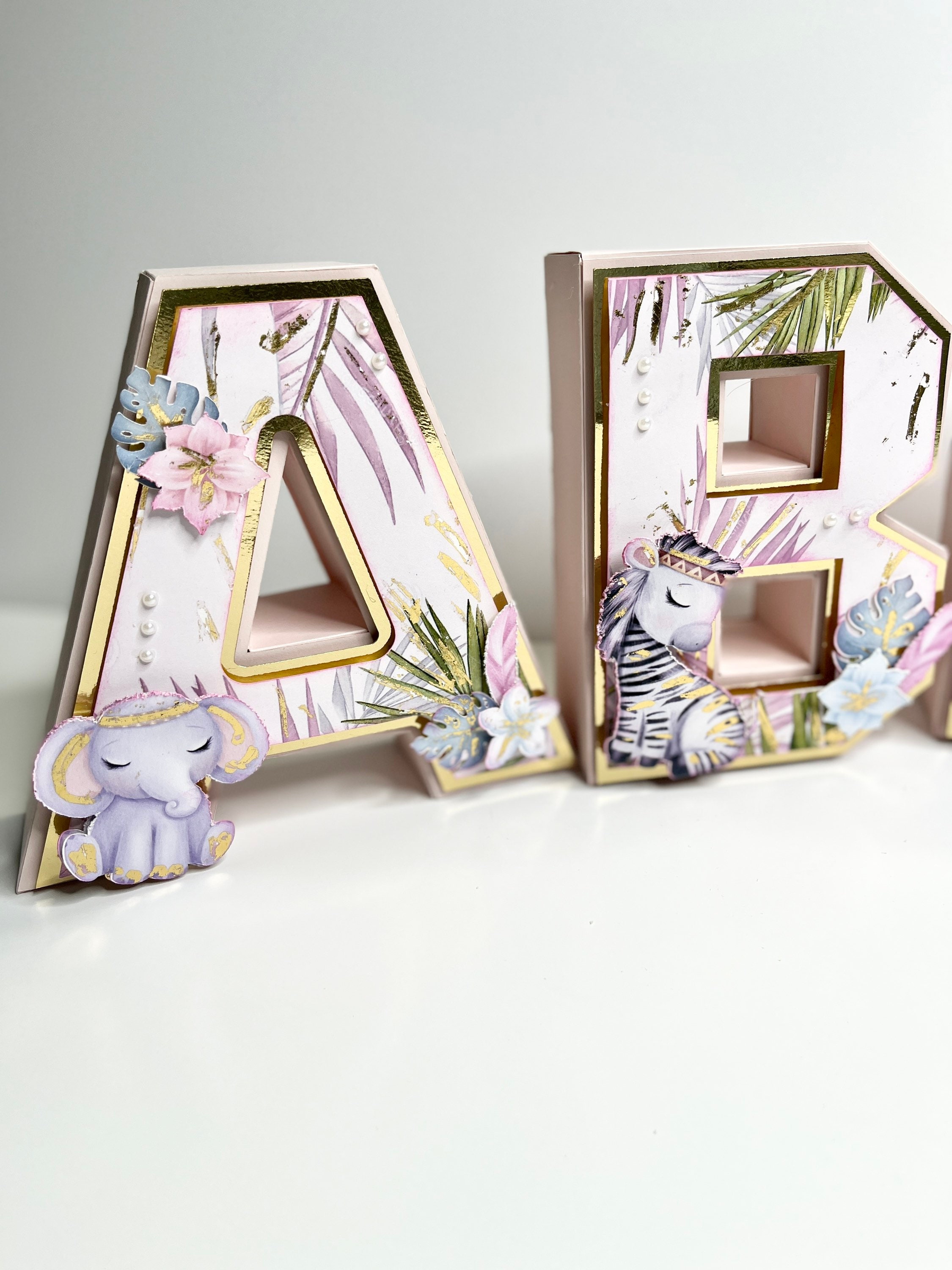Safari Letters Safari Theme Safari Decoration Safari Birthday Animals safari decoration Safari Party Decor Safari centerpiece