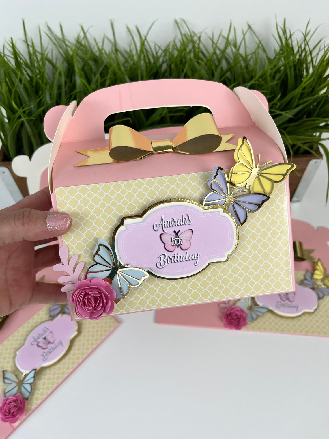 Butterfly Favor Boxes Butterfly Party Dec Party Favor Boxes Etsy