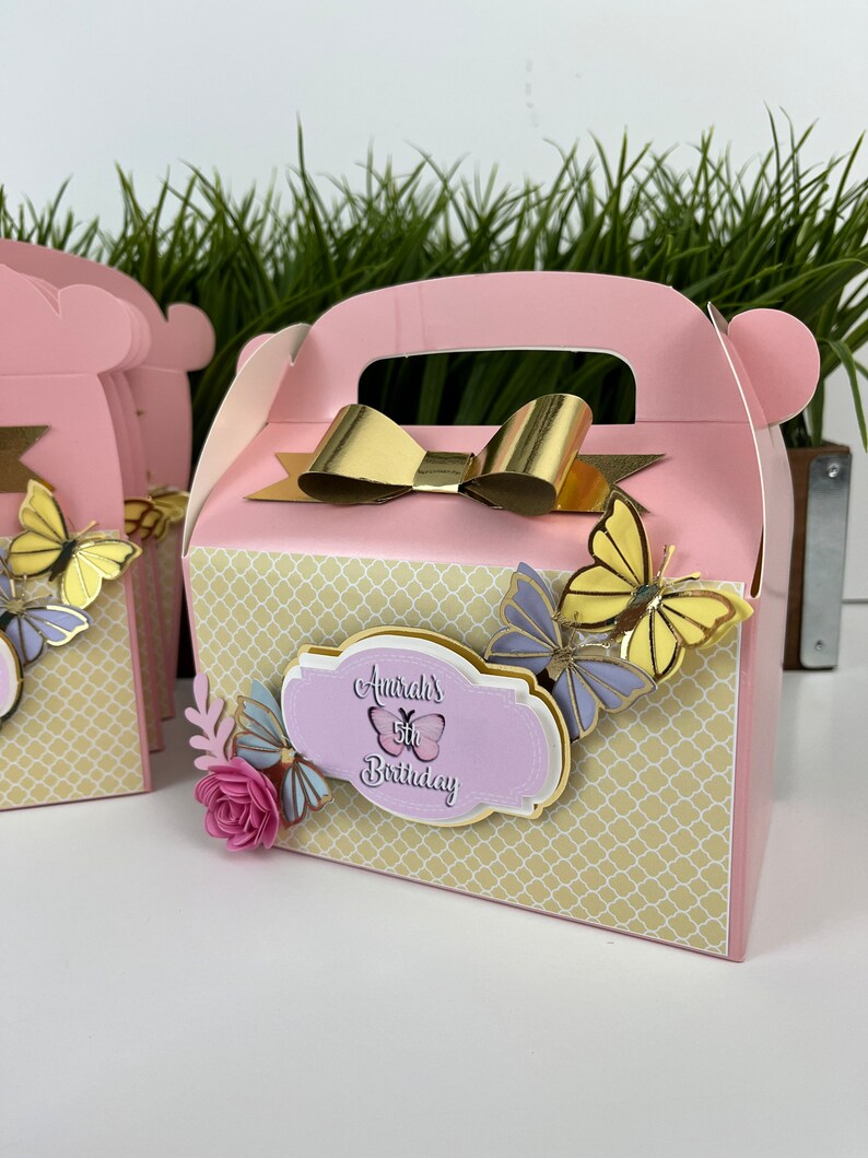Butterfly Favor Boxes Butterfly Party Dec Party Favor Boxes Etsy