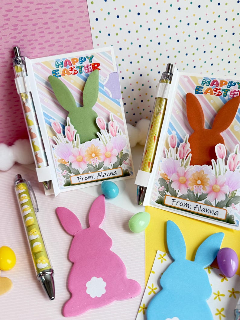 Easter Sticky Easter Teacher Gift, Easter Sticky Note Favors, Easter Gift Card Holder ...