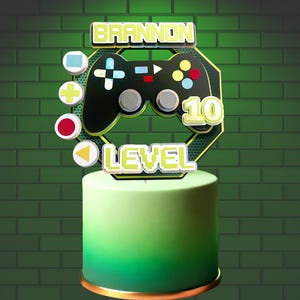 Gamer Birthday - Gamer Cake Topper, Video Games Cake Topper, Gamer Party,  Gamer Birthday, Video Games Birthday, Video Games Party 0001