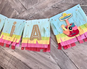 Faixa de festa mexicana, decoração para festa mexicana, faixa de aniversário personalizável