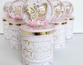 Butterfly Party Favors, Chips Can Butterfly, Chips Can Party Favors, Baby Shower Favors, Butterfly Birthday Party Decoration, Haappy Purim