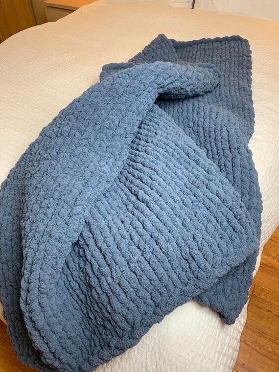 Steel Blue Throw