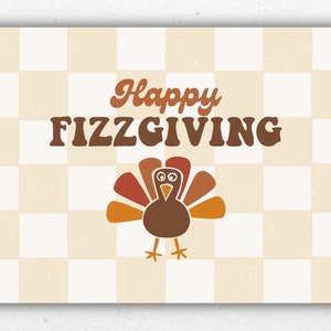 Arbonne Happy Fizzgiving Card | Fizz Stick Card | Digital Download | 5x7 inch front & back