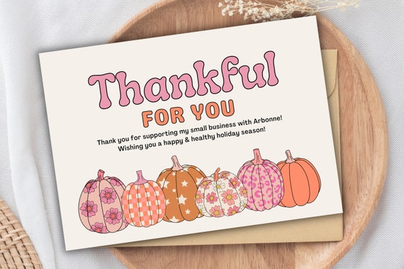 Arbonne Thankful Card | Thanksgiving card | Digital Download | 5x7 inch