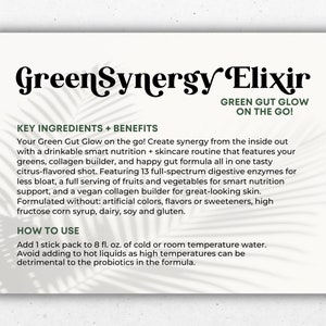 Proefkaart Arbonne GreenSynergy Elixir | Digitaal bestand van 4 x 6 inch | ALLEEN digitale download | Downloaden en afdrukken 