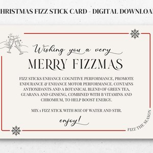 Karta Merry FizzMas | Karta próbek Arbonne | Fizz Stick | TYLKO do pobrania cyfrowego