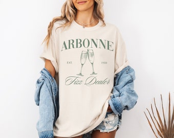 Arbonne Fizz Dealer T-Shirt - Ivory and Green, Arbonne Shirts, BonBabe shirt, Fizz Bizz, Gift for Arbonne consultant